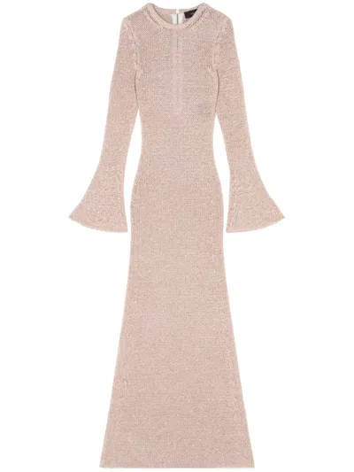 Alanui Shady Beach Dress In Neutrals
