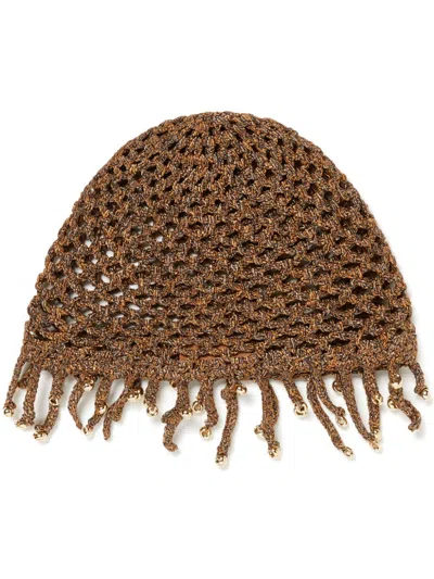 Alanui Shady Beach Hat In Braun