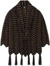 Alanui Shady Beach Single-breasted Coat In Brown
