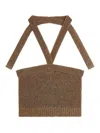 Alanui Shady Beach Top In Beige
