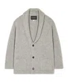 Alanui Shawl-collar Button Cardigan In Gray