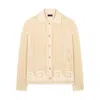 Alanui Where The Wave Begins Openwork Buttoned Shirt In Nude