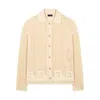 Alanui Where The Wave Begins Openwork Buttoned Shirt In Gold