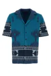 Alanui Camicia In Cotone Ricamato Uomo In Printed
