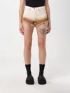 Alanui Bright Hues Frayed Denim Shorts In White