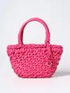 Alanui Interwoven-design Small Leather Tote Bag In Pink
