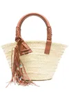 Alanui Large Icon Palm Leaf Tote Bag In Neutrals