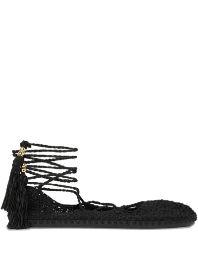 Alanui Sound Of The Sea Ballet Flats In Black