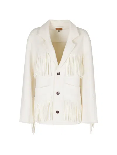 Alanui Spirit Of The West Fringe-trimmed Jacket In Pink