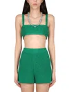 Alanui Spring Mini Bralette In Green