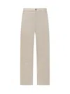 Alanui Straight Leg Denim Pants In Neutrals