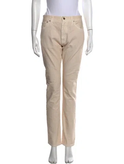 Pre-owned Alanui Straight Leg Pants In Neutral