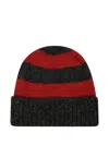 Alanui Multicolor Knitted Hat With Ribbed Cuff In Gray
