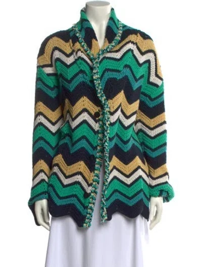 Pre-owned Alanui Striped Cowl Neck Sweater In Multi