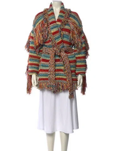 Pre-owned Alanui Striped Sweater W/ Tags In Multi