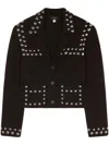 Alanui Stud Detailing Jacket In 黑色