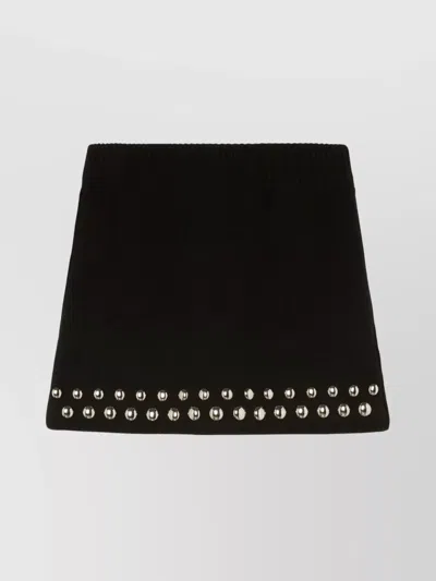 ALANUI STUDDED MINI SKIRT LOVE AND STUDS