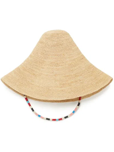 Alanui Sunny Raffia Hat In Brown