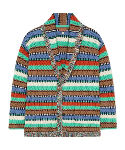 ALANUI SUNNY STRIPES CARDIGAN