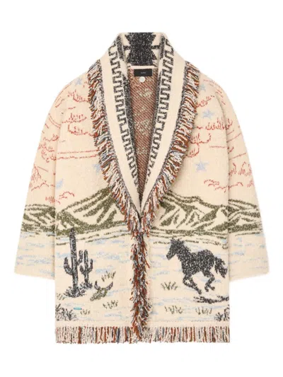 Alanui Sunset Riders Cardigan In Neutral