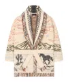 Alanui Sunset Riders Cardigan Knitwear Beige