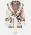 Alanui 'signature' Knit Cardigan Featuring Fringe In Multi