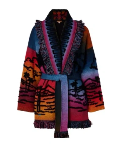 Alanui Sunset Stories Cashmere-blend Cardigan In Multi