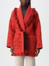Alanui Bandana Jacquard Cashmere Cardigan In Orange