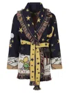 Alanui Cardigan Collab The Little Prince In Jacquard Knit In White