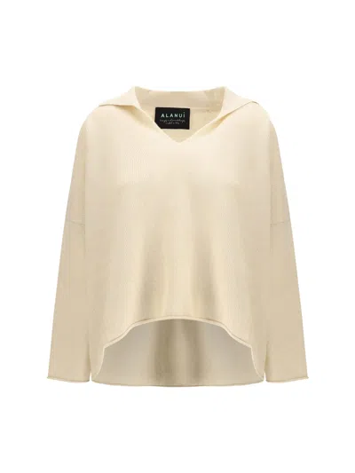 Alanui Sweater With Polo Collar In Multi