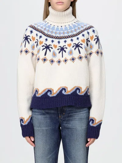 Alanui Sweet Winter Virgin Wool Turtleneck Sweater In Multicoloured