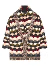 Alanui Wave-pattern Fringed Cardigan