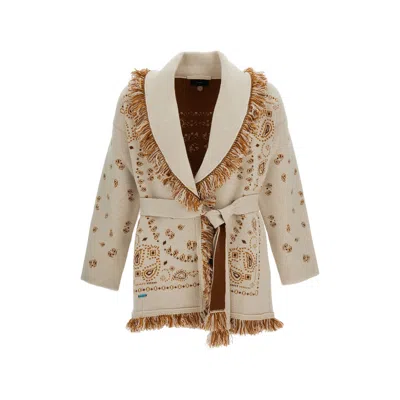 Alanui Sweaters Beige In Brown