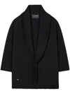 Alanui Fringed-edge Cashmere-blend Cardigan In Black