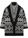 Alanui Jungle Beat Cardigan In Black