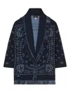 Alanui Jacquard Bandana Cardigan Clothing In Black