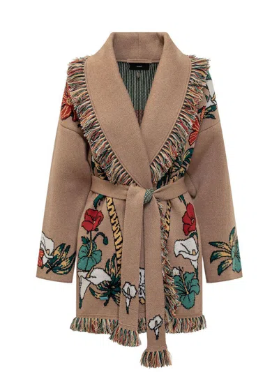 Alanui R+j Cardigan In Brown