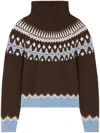 Alanui Embroidered Wool Turtleneck Sweater In Multicolor