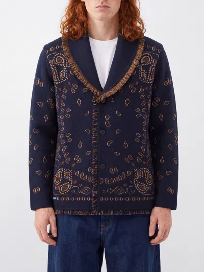 Alanui Sweatshirt Men Color Blue
