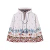 Alanui The Tale Of Hawaiian Hoodie In Beige