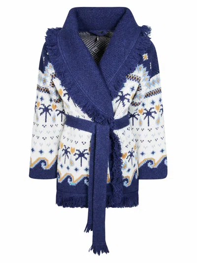 Alanui Sweet Winter Cardigan For Women In Bianco