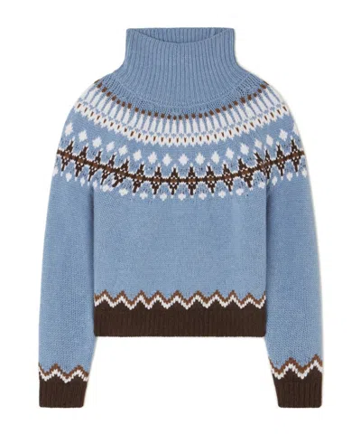ALANUI SWEET WINTER FAIR ISLE TURTLENECK SWEATER
