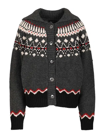 ALANUI SWEET WINTER KNITWEAR GREY