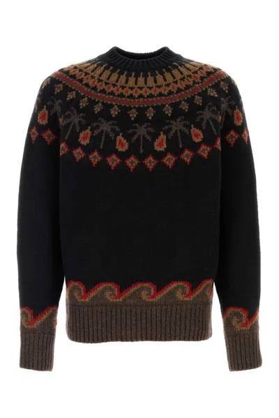 Alanui Embroidered Wool Sweet Winter Sweater In Multi