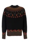 Alanui Embroidered Virgin Wool Sweater In Multi