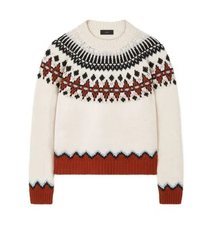 ALANUI ALANUI SWEET WINTER SWEATER BRICK/MULTICOLOR