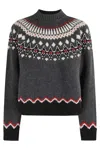 Alanui Sweet Winter Turtleneck Sweater In Gray