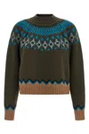 Alanui 'sweet Winter' Sweater In Green