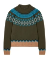 Alanui Sweet Winter Fair Isle Pattern Wool Sweater In Multi