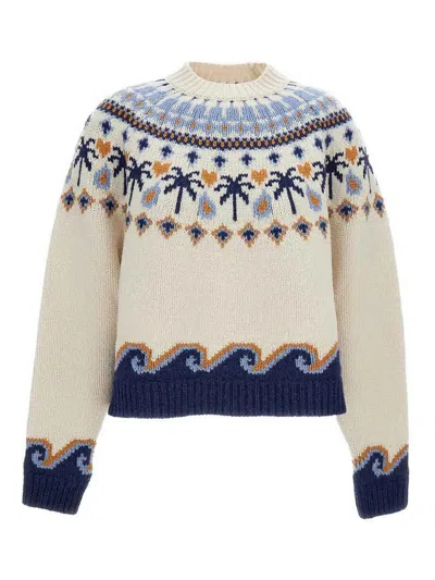 Alanui Sweet Winter Sweater In White